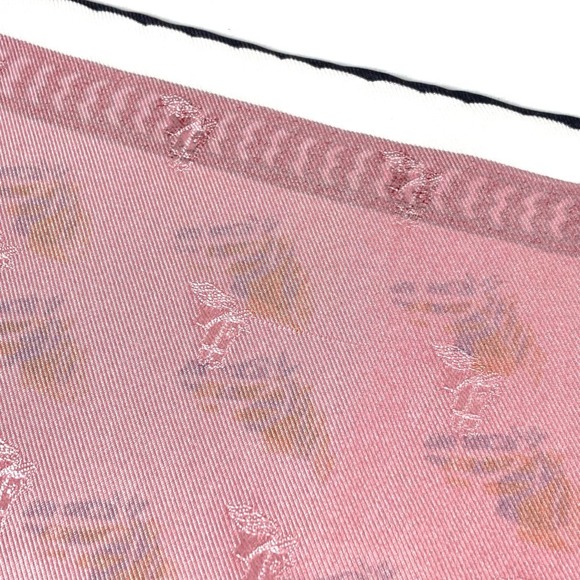 HERMES Pink Silk Scarf - Picture 12 of 12